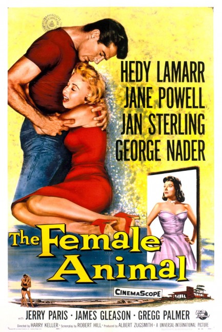 Pulp International - Vintage poster for The Female Animal with Hedy Lamarr