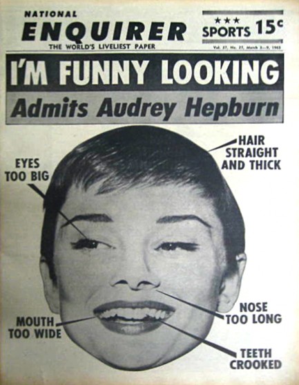 audrey hepburn crooked teeth