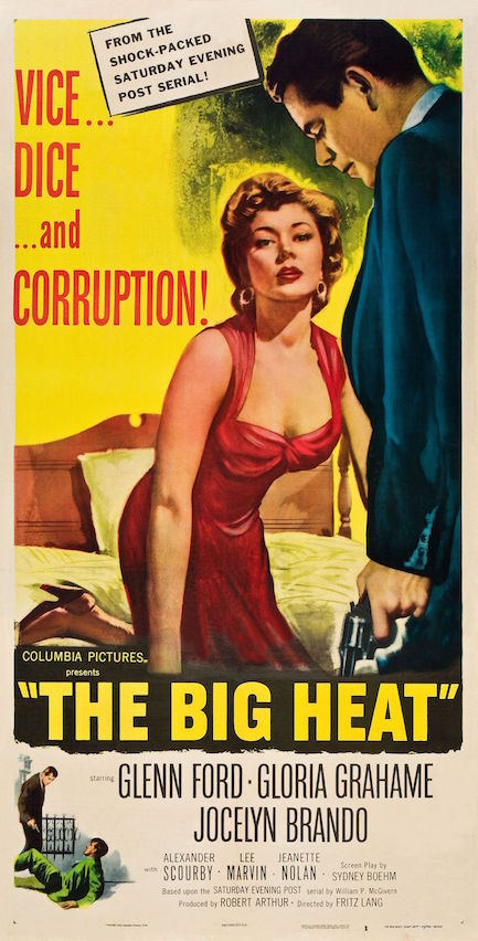 Wall art. The Big Heat Vintage Movie advert Reproduction poster 